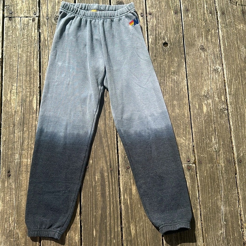 Aviator Nation Gray Ombre Sweatpants. XS